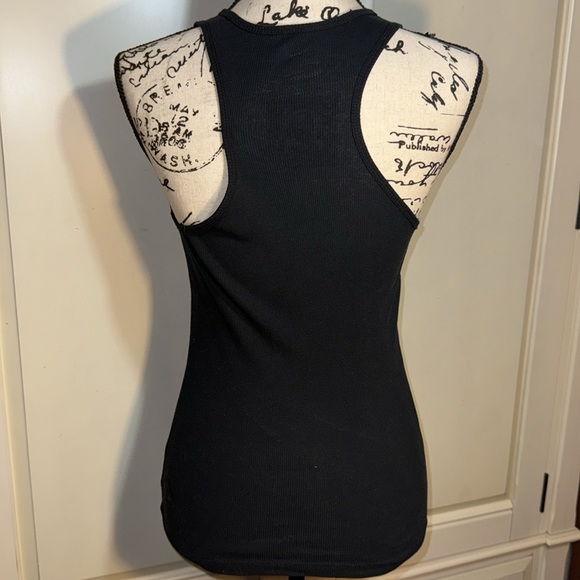 Hello Kitty Sanrio Retro Black Tank Top Juniors size Large slim fit - Picture 9 of 11